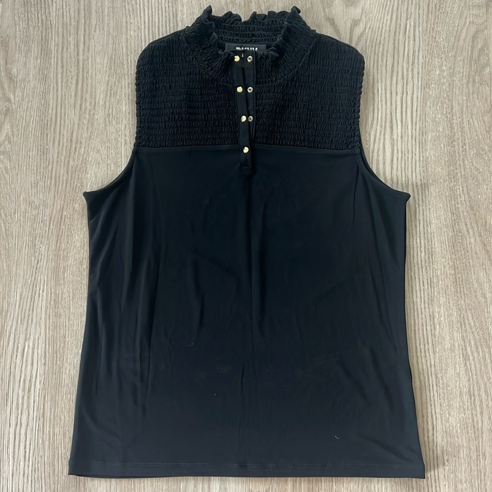DKNY Sleeveless Top | Black | Medium
